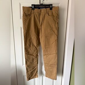 Van Heusen Men's Khaki Slim Straight Chinos